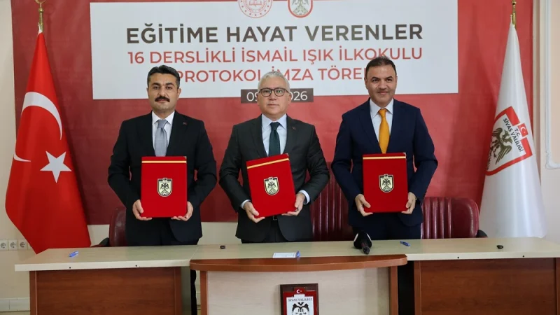 Sivas'ta Eğitime Hayırsever Desteği: 16 Derslikli İlkokul Protokolü İmzalandı