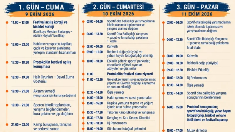 Siverek'te Ulusal Takoran Doğa ve Kültür Festivali'nin Programı Netleşti