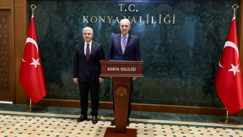 TBMM Başkanı Numan Kurtulmuş Konya Valiliği'ni Ziyaret Etti