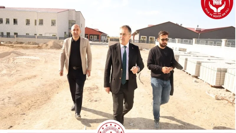 Van'da Sosyal Hizmet Kampüsü İnşaatında İnceleme