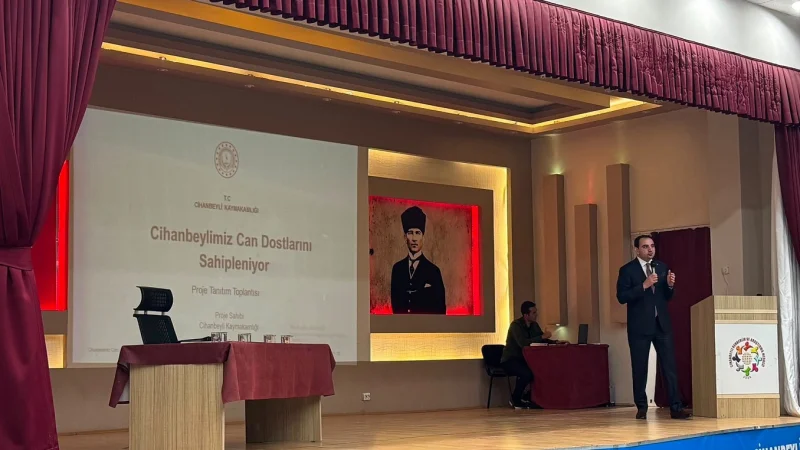 Cihanbeyli'de Hayvan Dostu Proje: 'Can Dostlarını Sahipleniyor' Tanıtıldı