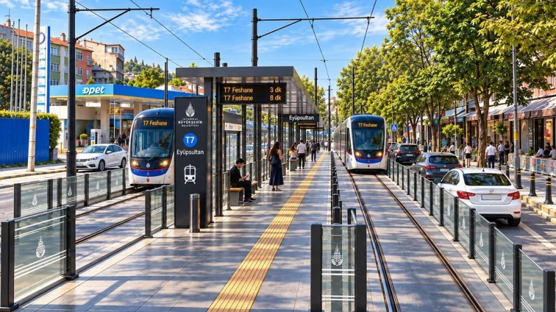 Eyüpsultan-Bayrampaşa Tramvay Hattı'nda Çalışmalar Hız Kazandı