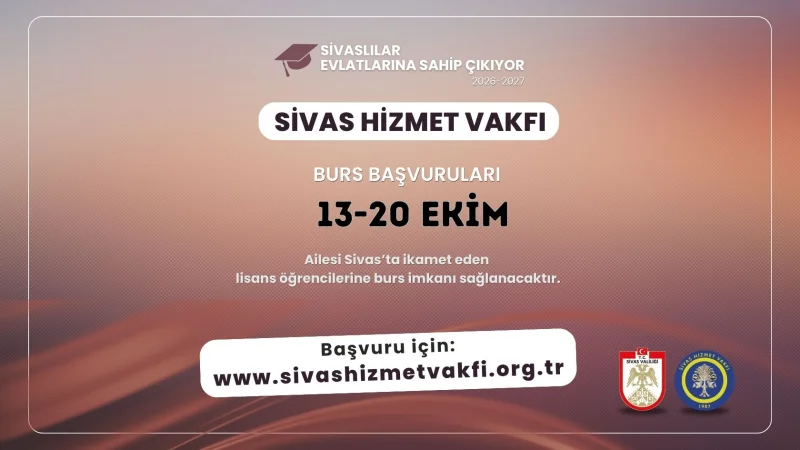 Sivas Hizmet Vakfı'ndan 450 Öğrenciye Burs Desteği