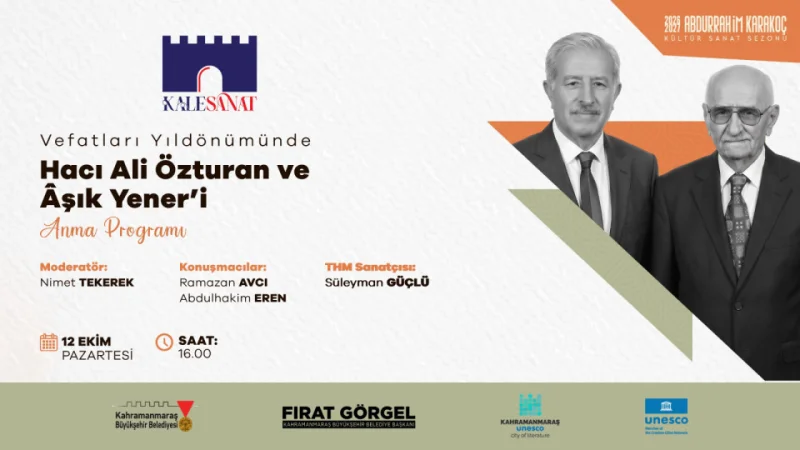 Kahramanmaraş Kalesi'nde Üç Özel Kültür Sanat Programı Düzenlenecek