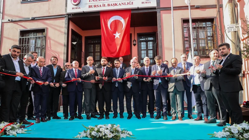 Bursa'da Millî Türk Talebe Birliği'nin Yeni Hizmet Binası Açıldı