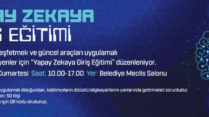 Çanakkale'de Üniversite Öğrencilerine Yönelik Yapay Zekaya Giriş Eğitimi Düzenlenecek