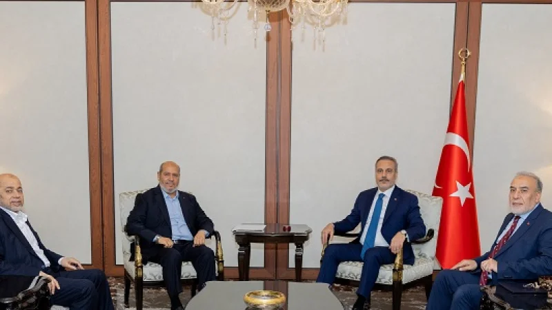 Dışişleri Bakanı Hakan Fidan, Ankara'da Hamas Heyeti ile Bir Araya Geldi