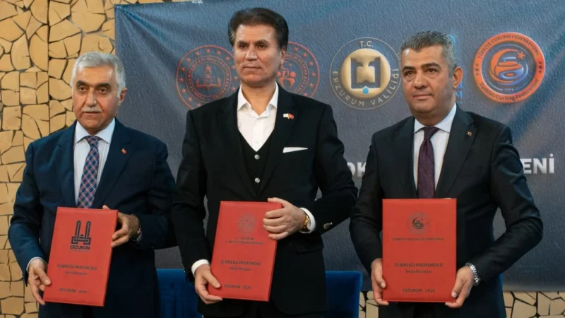 Erzurum'da 'Okul Curling Gelişim Projesi' ile 1.920 öğrenci buzla buluşacak