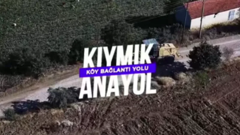 Gördes'te Kıymık Mahallesi Çevre Yolu Bağlantısında Altyapı Çalışmaları Tamamlandı