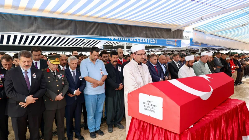 Kahramanmaraş Şehidini Son Yolculuğuna Uğurladı