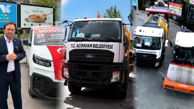 Acıpayam Belediyesi Araç Filosunu 7 Yeni Araçla Güçlendirdi