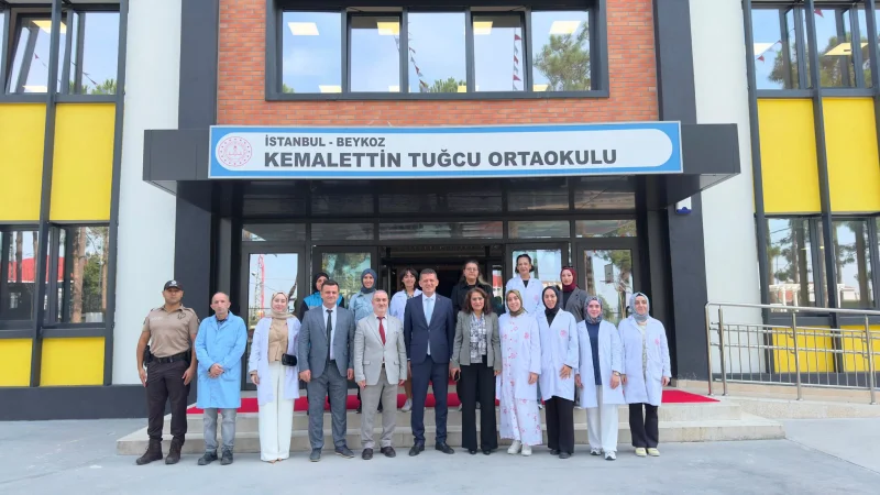 Beykoz Kaymakamı Dr. Fatih Ürkmezer Kemalettin Tuğcu Ortaokulu'nu Ziyaret Etti