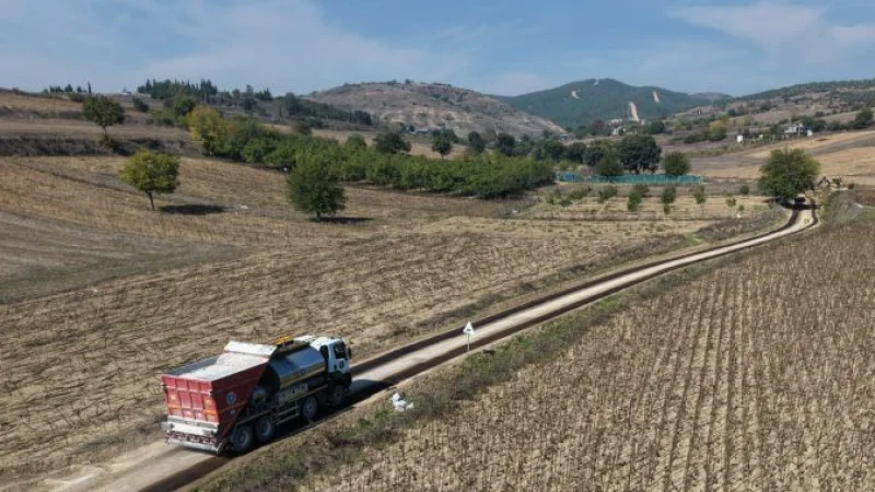 Bursa Büyükşehir Belediyesi'nden Yenişehir'de Yol Yenileme Çalışması