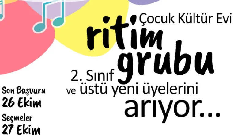 Çanakkale Çocuk Kültür Evi Ritim Grubu Seçmeleri İçin Tarih Verildi