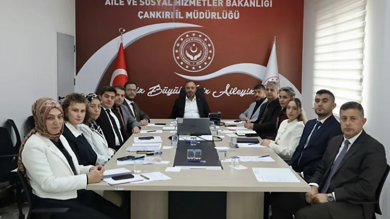 Çankırı'da Ekim Ayı Kuruluş Müdürleri Toplantısı Gerçekleştirildi