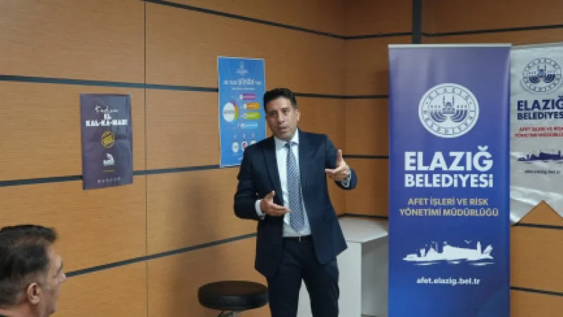 Elazığ'da Öğrencilere Yönelik Afet Farkındalık Eğitimi Düzenlendi