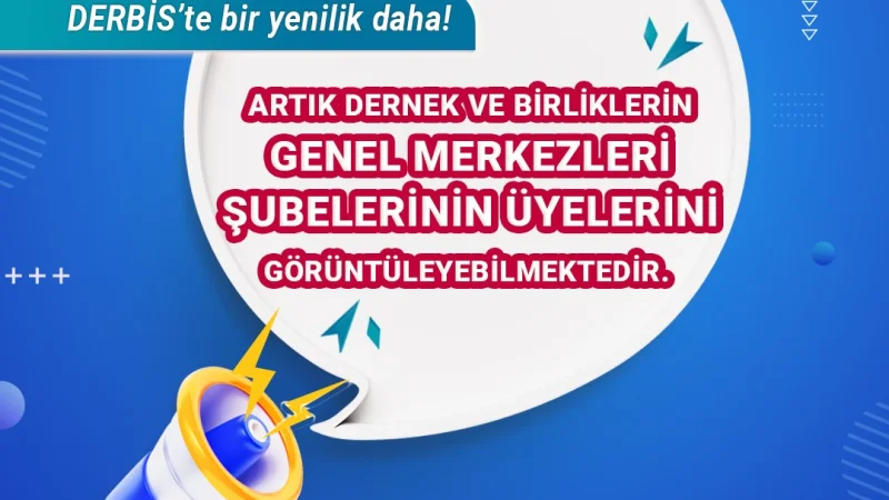 Elazığ'daki Dernekler İçin DERBİS Üzerinden Yeni İşlem Kolaylığı