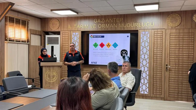 Gaziantep İl Tarım ve Orman Müdürlüğü'nde KBRN eğitimi