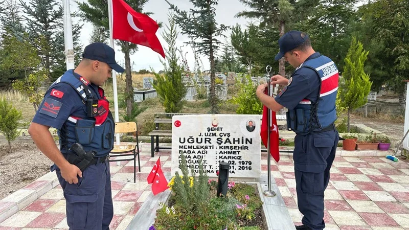 Kırşehir'de Şehit Kabirlerine Vefa Ziyareti