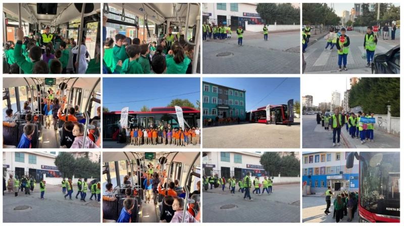 Konya'da Öğrencilere Trafikte Nezaket ve Güvenlik Eğitimi