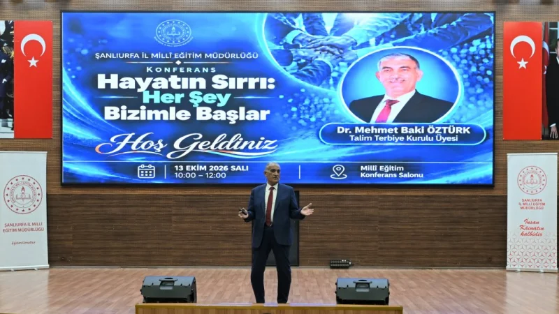 Şanlıurfa'da Okul Yöneticilerine 'Hayatın Sırrı' Konferansı