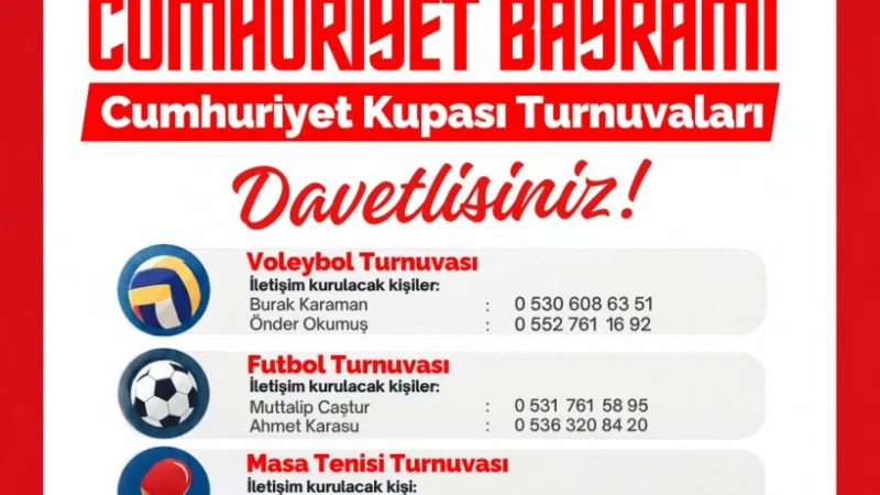 Adalar'da 29 Ekim Cumhuriyet Kupası Heyecanı Başlıyor