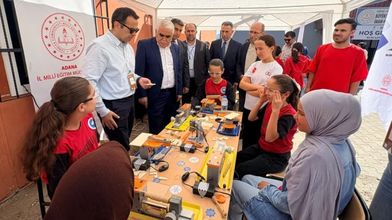 Adana'da Köy Okulu Öğrencileri Bilimle Buluştu