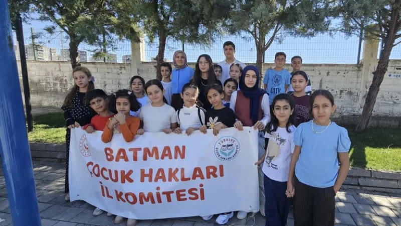 Batman'da Çocuk Hakları ve İklim Bilinci Grafitiyle Duvarlara Yansıdı