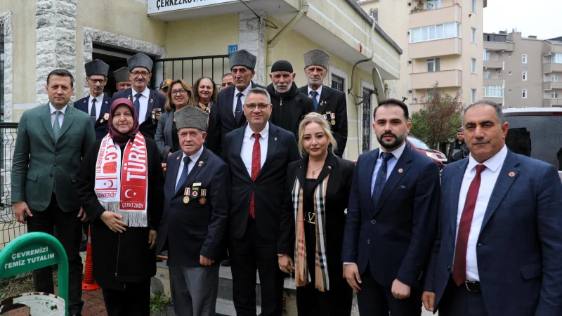 Çerkezköy’de Esnaf, Gaziler ve Şehit Ailesi Ziyaret Edildi