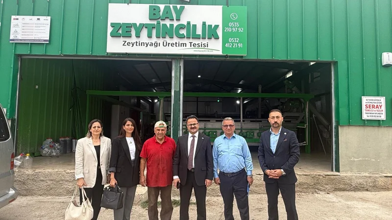Çukurova Kaymakamı Hakan Alkan'dan Zeytinyağı Fabrikasına İnceleme Ziyareti