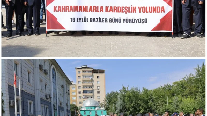 Diyarbakır'da Gaziler Günü'nde 'Kahramanlarla Kardeşlik Yolunda' Yürüyüşü