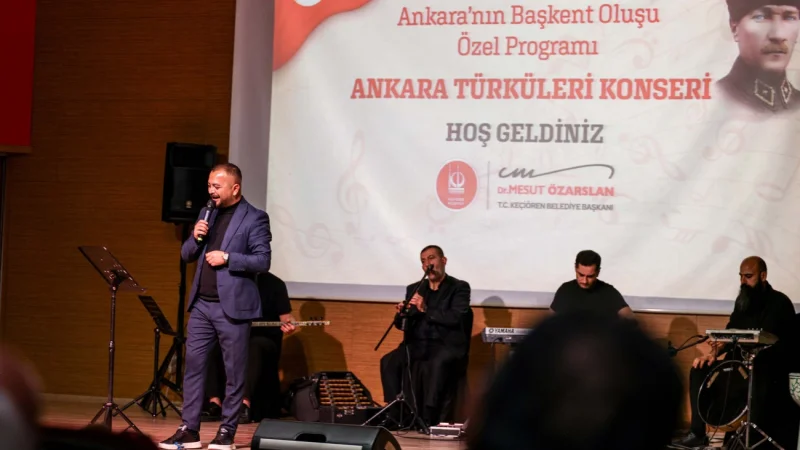 Keçiören'de Ankara'nın Başkent Oluşunun 103. Yıl Dönümü Konserle Kutlandı