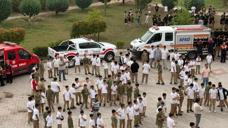 Osmaniye'de Öğrencilere Afet Bilinci Eğitimi Verildi