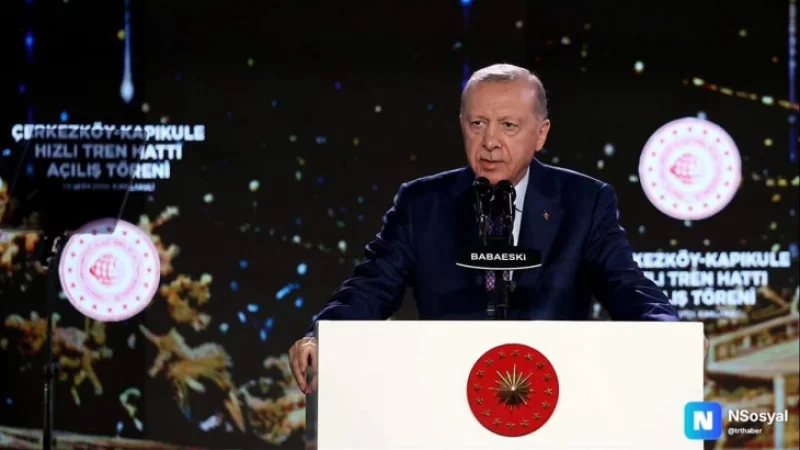 Pınarhisar Belediyesi, Çerkezköy-Kapıkule Hızlı Tren Hattı Açılış Törenine Katıldı