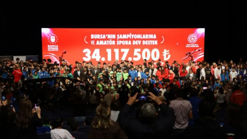 Bursa'da amatör sporculara ve kulüplere rekor destek