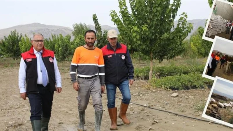 Elazığ'da Sel Felaketi: Tarımsal İşletmelerde Hasar Tespit Çalışmaları Başladı