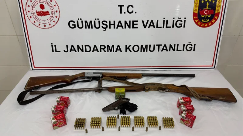 Gümüşhane'de Jandarmadan Silah Kaçakçılığı Operasyonu