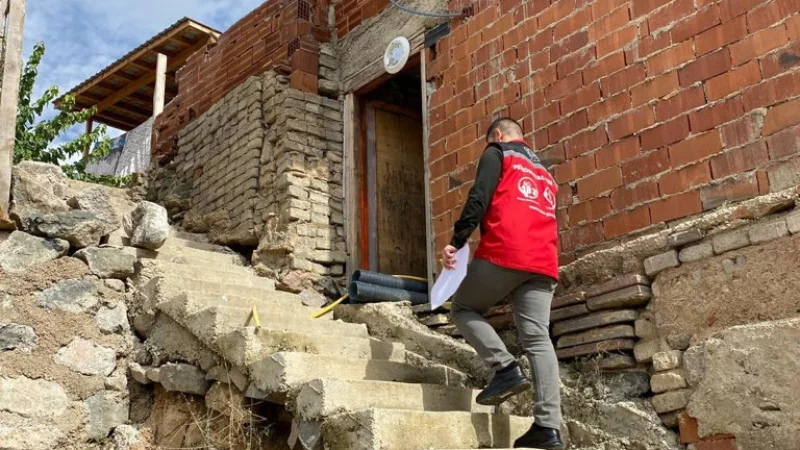 Gümüşhane'de Sosyal ve Ekonomik Destek Alan Aileler Yerinde İncelendi
