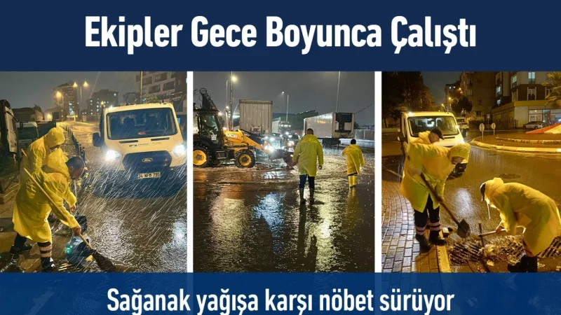 Pendik'te Sağanak Yağışa Karşı Ekipler Teyakkuzda