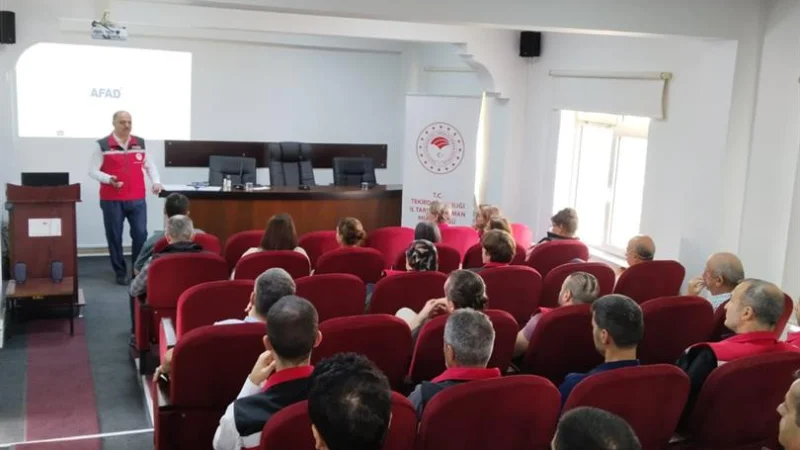 Tekirdağ İl Tarım ve Orman Müdürlüğü'nde Afet Farkındalık Eğitimi ve Tatbikatı