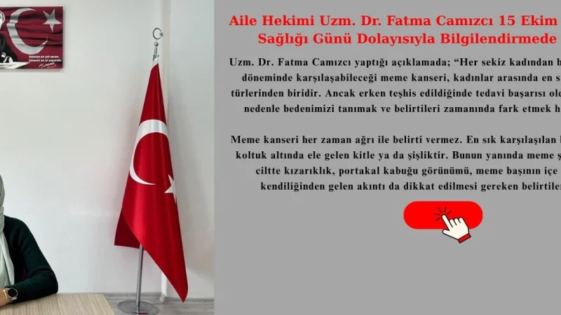 Yozgat'ta Uzman Hekimden Meme Kanseri Farkındalığı: Erken Teşhis Hayat Kurtarıyor