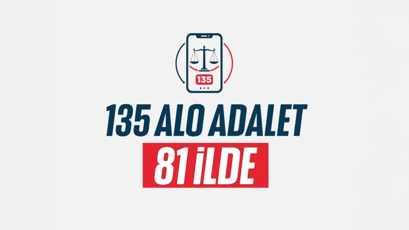 Adalet Bakanlığı'ndan Yeni Uygulama: Alo Adalet 135 Hattı 81 İlde Devrede