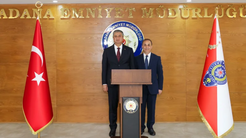 Adana Valisi Mustafa Yavuz'dan İl Emniyet Müdürlüğü'ne Denetim Ziyareti