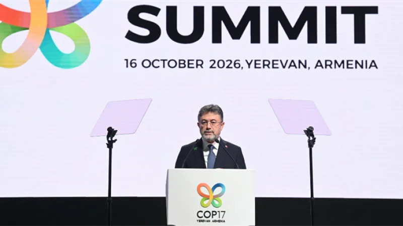 Bakan Yumaklı, BM Biyolojik Çeşitlilik Konferansı'nda Konuştu: Taahhütleri Somut Eyleme Dönüştürmeliyiz
