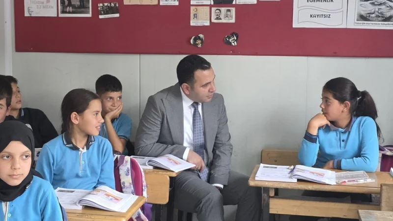 Gölbaşı Kaymakamı Algın'dan Yukarı Nasırlı İlkokuluna Ziyaret