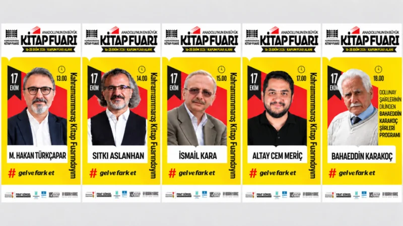 Kahramanmaraş Kitap Fuarı İkinci Gününde Zengin Etkinliklere Ev Sahiplüğü Yapacak