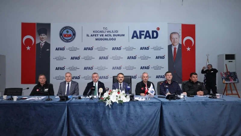 Kocaeli'de Sağanak Yağış ve AFAD Koordinasyon Toplantısı