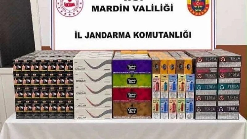 Mardin'de Kaçakçılık Operasyonu: Binlerce Paket Sigara ve Tütün Ürünü Ele Geçirildi
