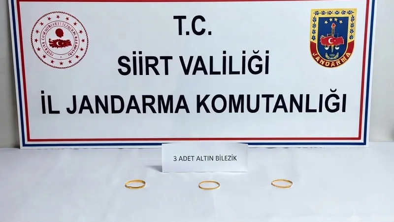 Siirt'te 180 Bin Liralık Altın Bilezik Hırsızlığı Jandarmanın Titiz Takibiyle Çözüldü
