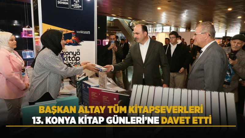 13. Konya Kitap Günleri Selçuklu Kongre Merkezi'nde Kapılarını Açtı